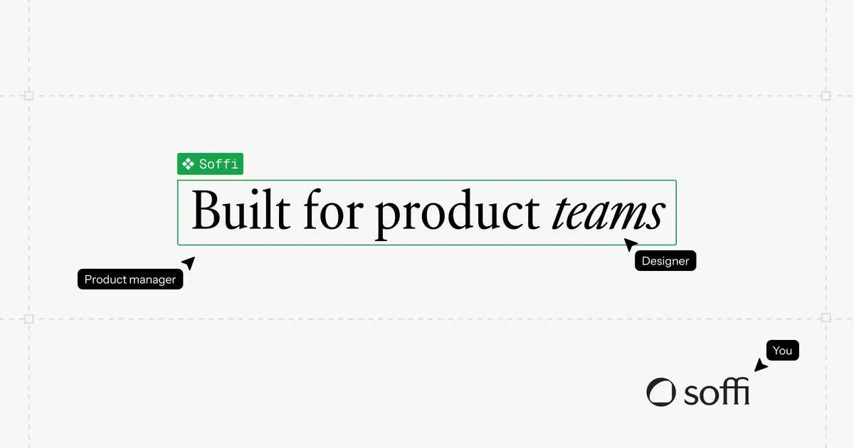 Soffi | Development environment for designers and product managers